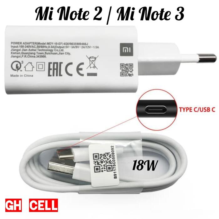 18w Charger Xiaomi Redmi Note Charger Specs Fast Charging
