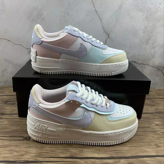 Nike Air Force 07 Af1 Shadow Original Kasual Sneakers Women Pulple