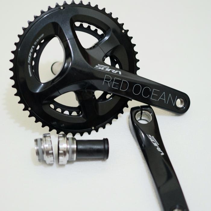 Jual CRANK SORA R3000 5034 X 170 INCLUDE BOTTOM BRACKET dengan
