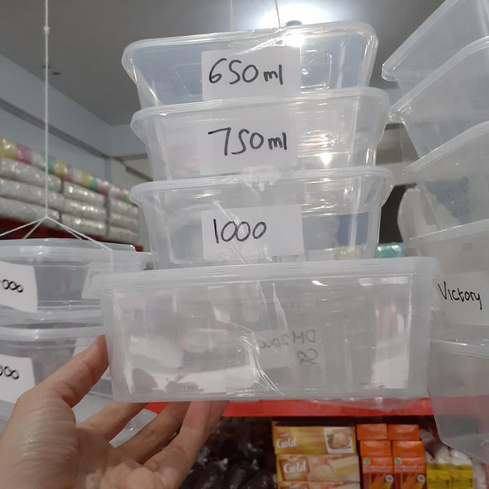 Gambar thinwall DM square isi 25 pcs ukuran besar - 2000 ML dari rajawalirajaplastik undefined Tokopedia