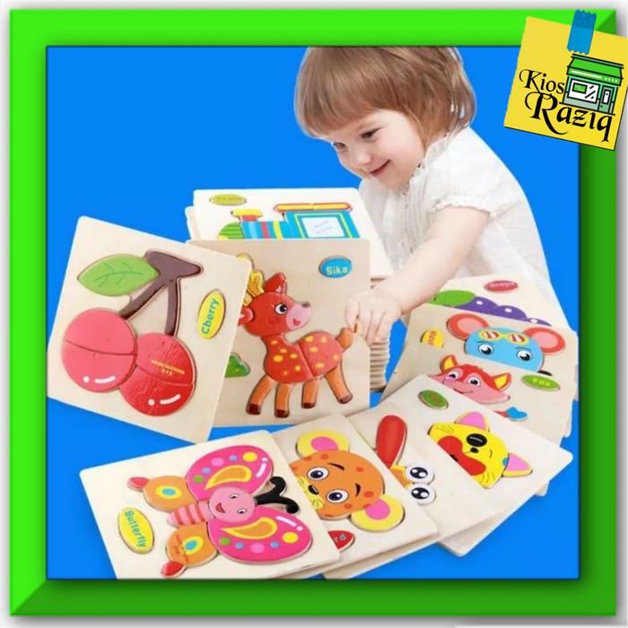 Jual Mainan Edukasi Anak 1 Tahun Puzzle Kayu Bongkar Pasang Anak Capung Kota Surabaya Kios Raziq Tokopedia