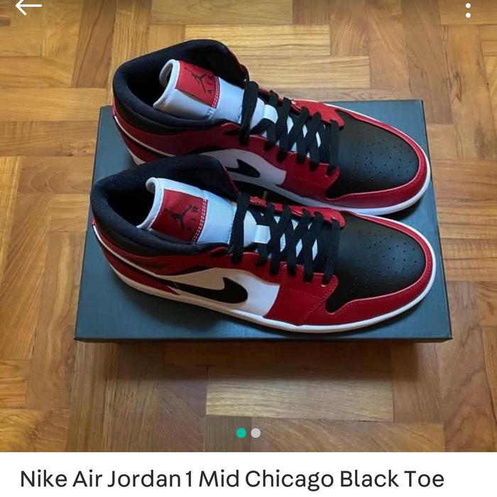 Jual nike air jordan 1 mid chicago black toe - Kota Bogor - JusthypeID |  Tokopedia