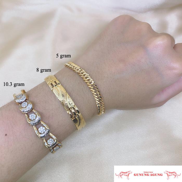 Jual Gelang Rantai Emas Kuning Kadar 300 Terbaru 8 Gram Kota Bekasi Tokomasgunungagungbekasi Tokopedia