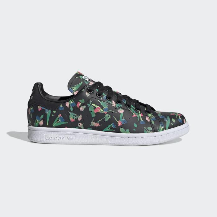 stan smith floral black