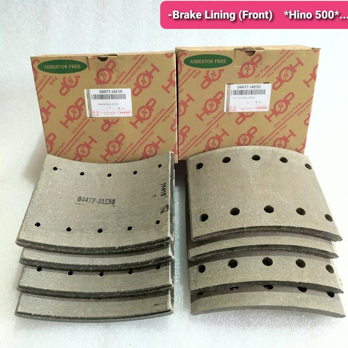 04477 Jual Hino 500 brake lining/kampas rem front 04477-Jae50 1set isi 8pc ...