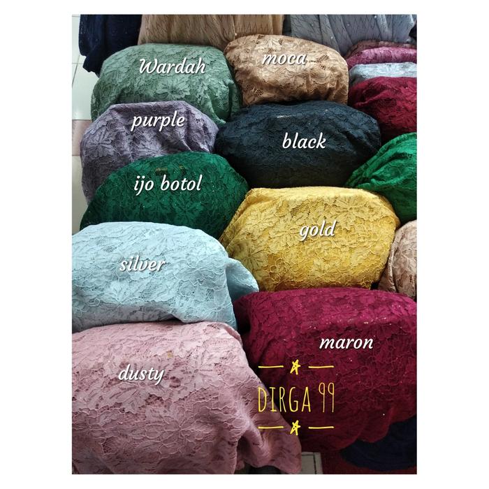Gambar CUCI GUDANG!! kain brokat corneli gliter dari Pratamatex_NEW undefined Tokopedia