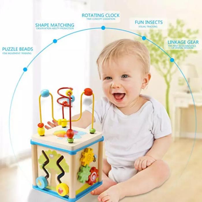 Gambar MAINAN EDUKASI ANAK 5 IN 1 SHAPE GAME WISDOM AROUND THE BEADS BOX TOYS dari RANStore ID undefined Tokopedia