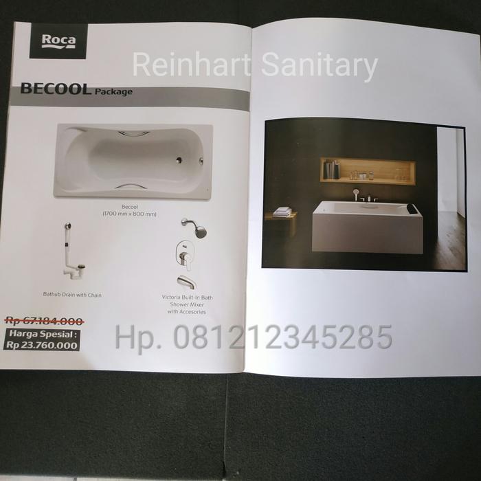 Gambar Promo Paket Bathtub Murah / Paket Bathtub Rocca Becool Package / Batht dari Reinhart sanitary undefined Tokopedia