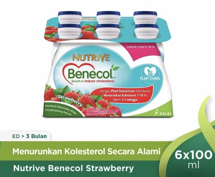Gambar Nutrive benecol 6 x 100 ml strawberry ( menurunkan lemak darah ) dari Apt Sehat Abadi undefined Tokopedia
