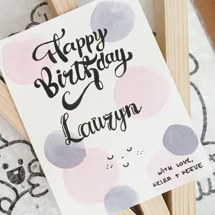 Gambar extra handrawn watercolor gift card dari COFA art studio undefined Tokopedia