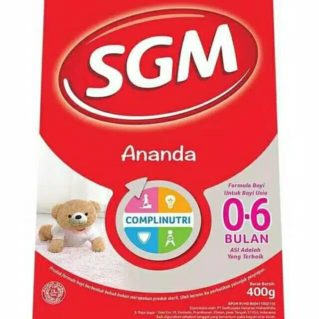 Gambar sgm ananda 0-6 bulan 400 gram dari central77 undefined Tokopedia