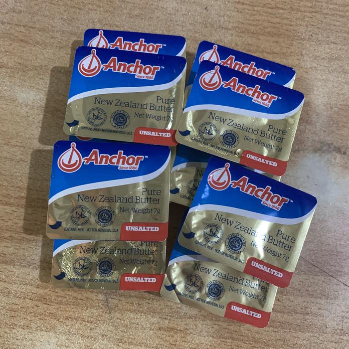 Gambar Anchor butter Unsalted 7 gr 10p/ mentega spread hotel MPASI dari Sukasari Baking undefined Tokopedia