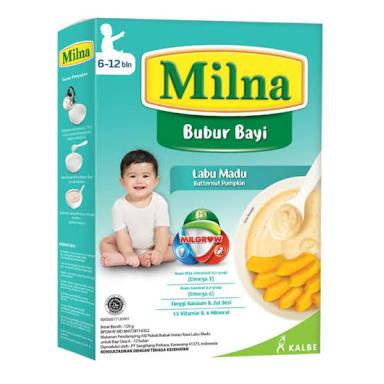 Gambar MILNA BUBUR BAYI REGULAR 6+ LABU MADU 120 gr dari Playons undefined Tokopedia