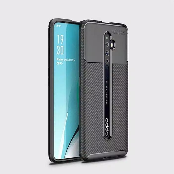 Gambar Case Oppo Reno 2F Softcase Shockproof Carbon - Hitam dari jayakarta aksesoris handphone undefined Tokopedia