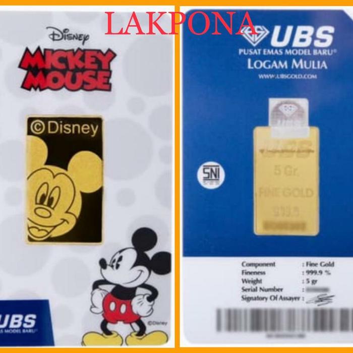 Gambar UBS Mickey Mouse 5 & 10 gram - 5 Gram dari Lakpona-1 undefined Tokopedia
