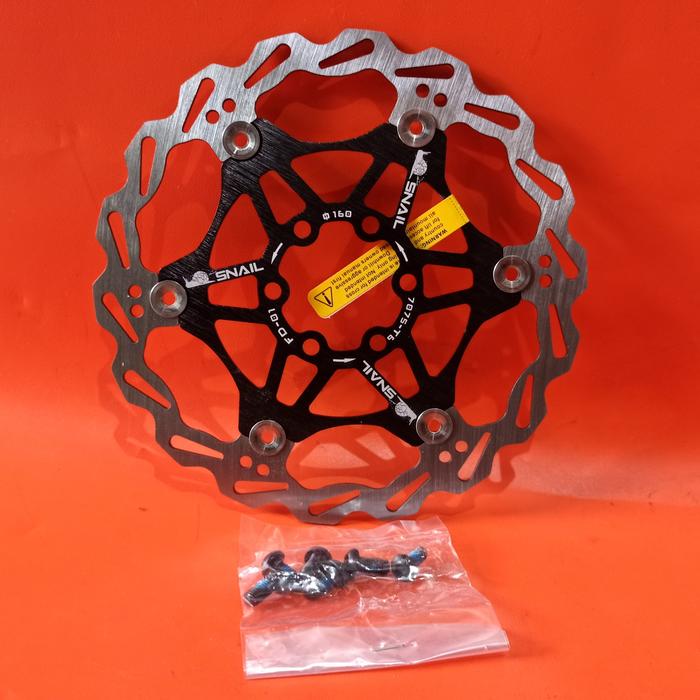Gambar Piringan Cakram Disc Rotor Snail 160mm 6 Inch dari Kandang'z MTB undefined Tokopedia