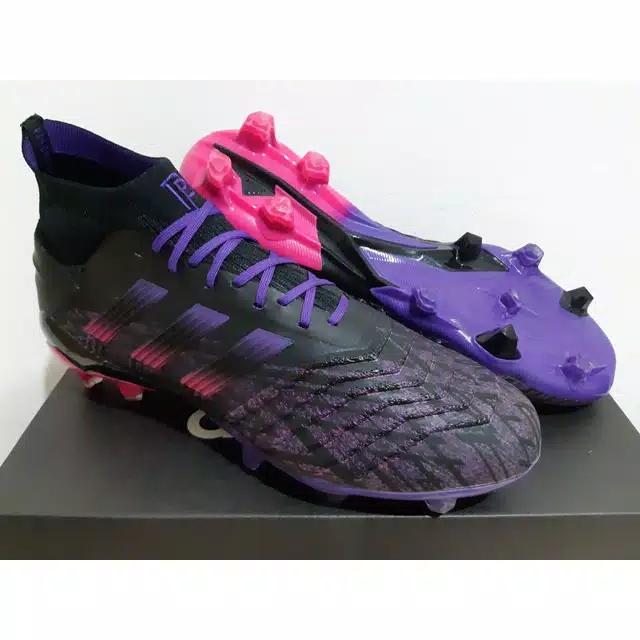 Sepatu Bola Adidas Predator 191 Paul Pogba Black Purple Fg