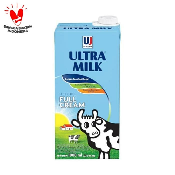 Jual Susu Uht Ultra Milk Full Cream 1 Liter Satuan Kota Depok Bunbie Es Krim Tokopedia