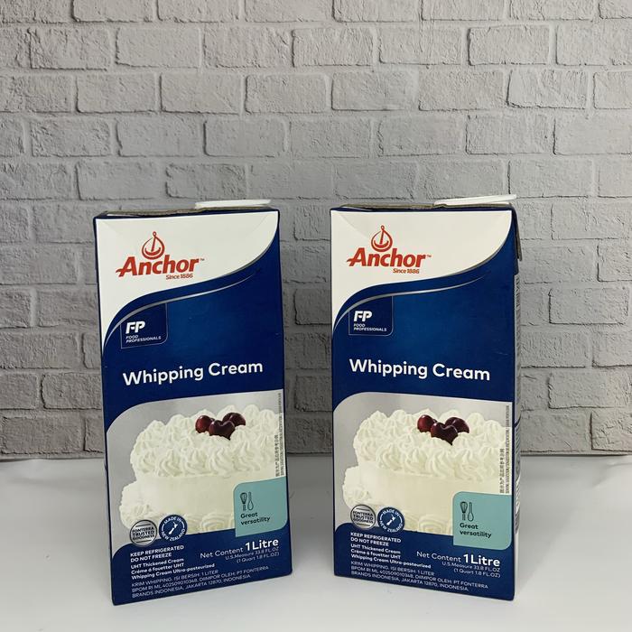 Gambar Whipping Cream Anchor 1 Liter Murah - Gosend/Grab dari Sahabat Impor_NEW undefined Tokopedia