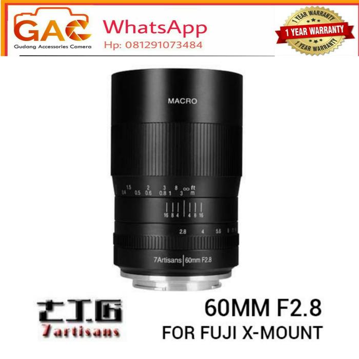 lensa 7artisans 7artisan 60mm macro for Fuji X-mount di Gudang  Accesories Camera Tokopedia