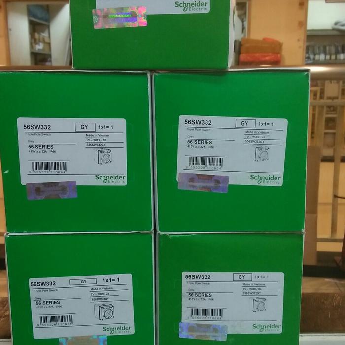 Gambar TRIPLE POLE SWITCH SCHNEIDER 56SW332 415V 32A IP66 dari Mapan Teknika 58 undefined Tokopedia
