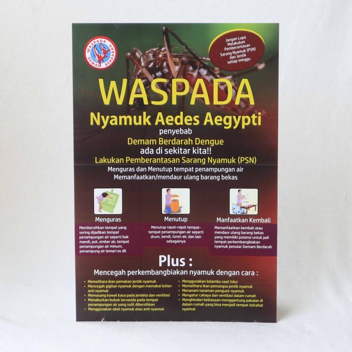 Jual Poster Demam Berdarah Poster Dbd Kab Sleman Syafana Tokopedia