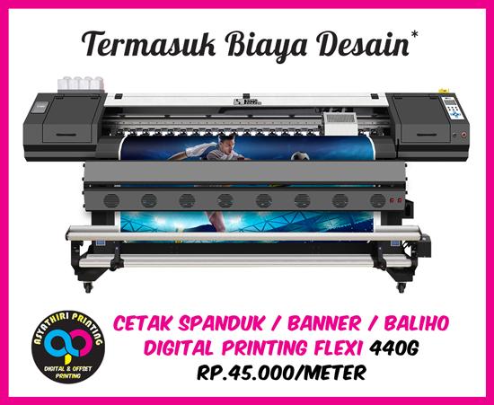 Gambar Cetak spanduk / banner / baliho digital printing flexi outdoor 440g dari Asyathiri Printing undefined Tokopedia
