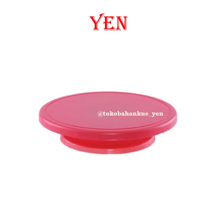 Gambar Cake Tray Rotari / Tatakan Kue Putar Maspion/ Meja Putar Kue - Merah dari Toko Bahan Kue Yen undefined Tokopedia