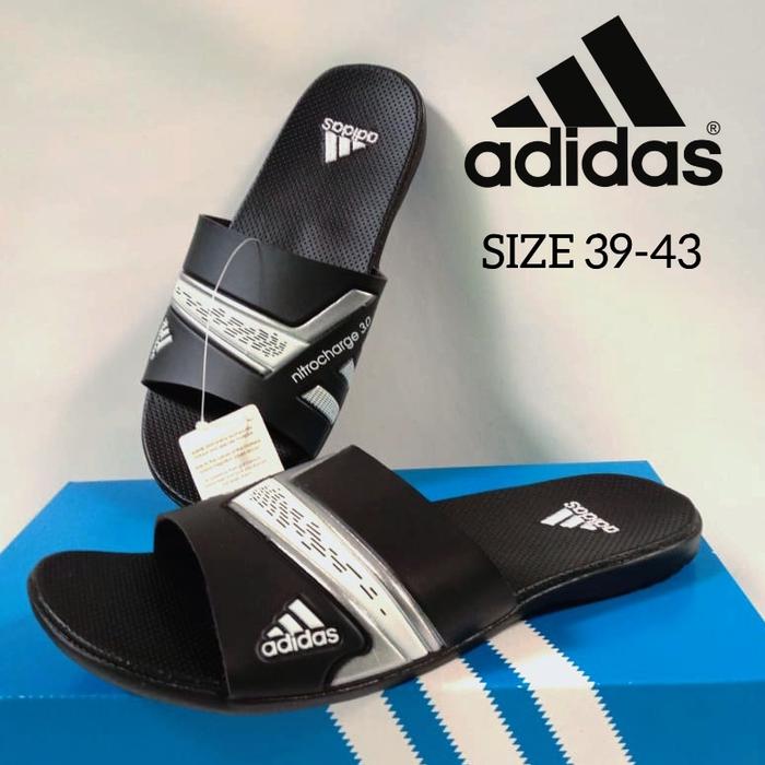 Gambar SANDAL SELOP ADIDAS NITRO MURAH SANDAL DISTRO GAUL - Hitam, 39 dari WINS SOLUTIONS undefined Tokopedia