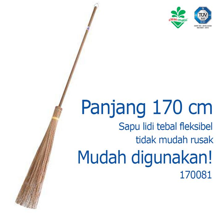 Gambar Sapu Kebun Sapu Lidi Gagang Berkualitas 170081 cleanmatic Sapu Taman dari KODAKI Mall undefined Tokopedia