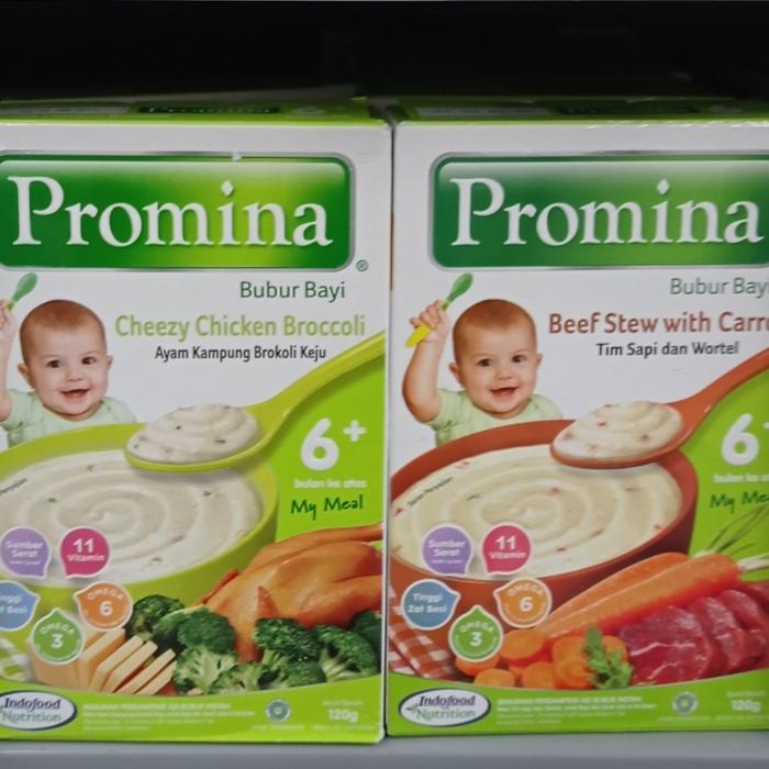 Gambar promina bubur bayi 120gr cheesy chicken broccoli/beef stew with carrot dari glenmoree undefined Tokopedia