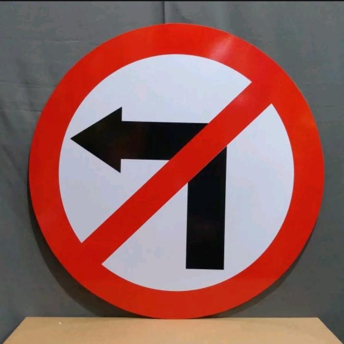 Plat Rambu Stop Jual Plat Rambu DILARANG BELOK KIRI 60 CM - Jakarta Barat - APACHEMAS ...