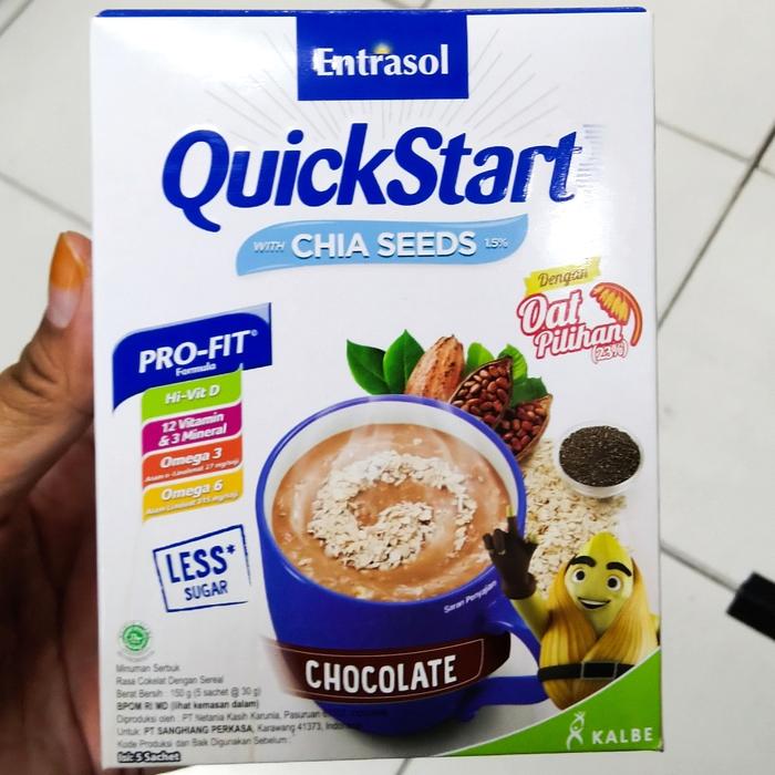 Gambar Entrasol QuickStart with CIA Seeds 150gr (5's x 30gr) Vanilla / Choco dari yelisa27 undefined Tokopedia