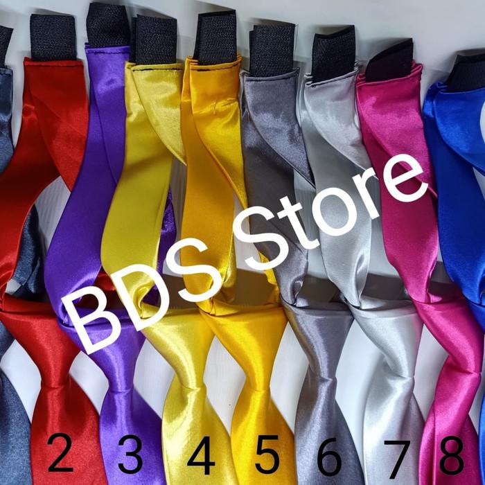 Gambar Dasi polos satin instan, pakai perekat 2 dan 3 inch dasi siap pakai - Maroon, Ukuran 3inch dari Yen Shop Official undefined Tokopedia