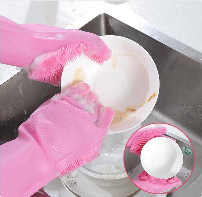 Jual Mirai BH003 Silicone Dishwashing Gloves/Sarung Tangan Cuci