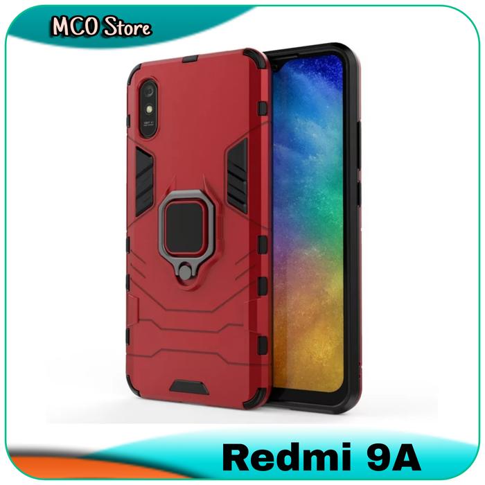 Gambar Xiaomi Redmi 9A Armor Iron Ring Case Hardcase - Merah dari Supernatural ACC undefined Tokopedia