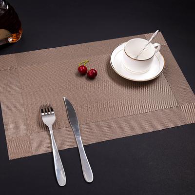Gambar TATAKAN PIRING alas di meja makan PVC tahan panas Anti Slip alas meja - KHAKI dari BY CINDY undefined Tokopedia