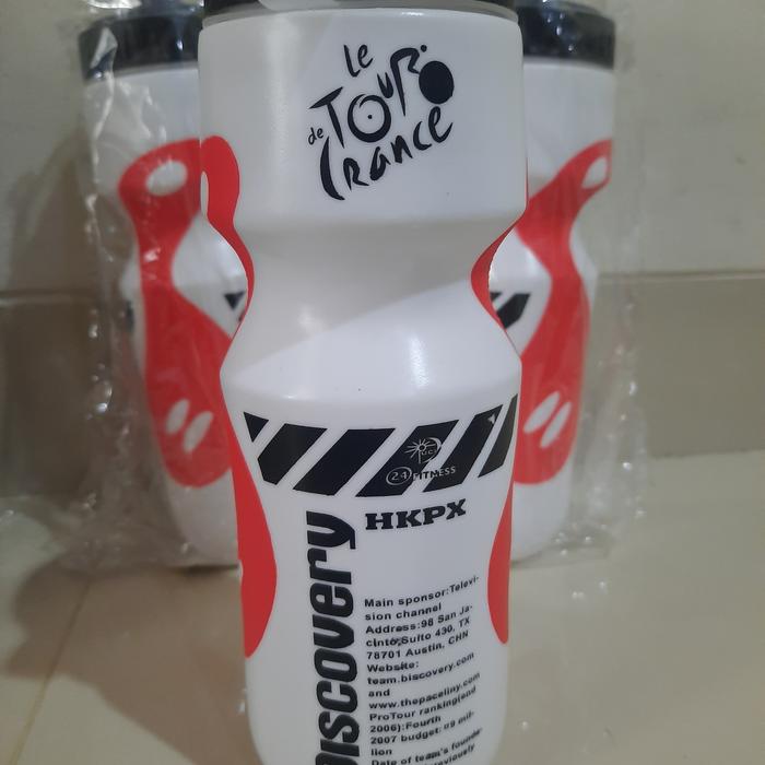 Gambar Botol Air Minum SEPEDA Plastik DISCOVERY Tour de France Ukuran 750ml - Putih dari TokoDepokJabar - Arik Bike undefined Tokopedia