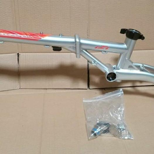 Gambar frame sepeda lipat izzi arc chromoly 16 inch not fnhon gust troy - silver dari Pipa sports undefined Tokopedia