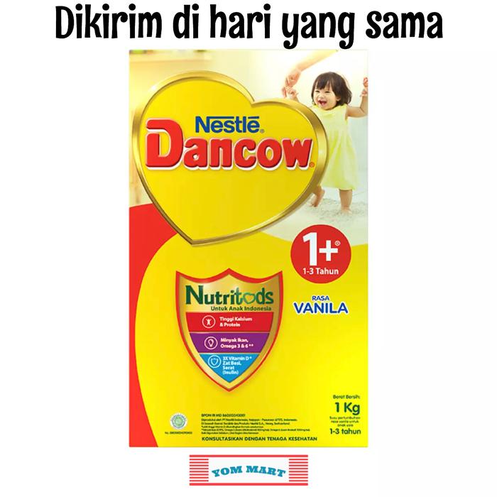 Gambar Nestle Dancow 1+ 1plus Vanila 1000gr / 1000 gr ( 1kg / 1 kg ) dari Yom Mart undefined Tokopedia