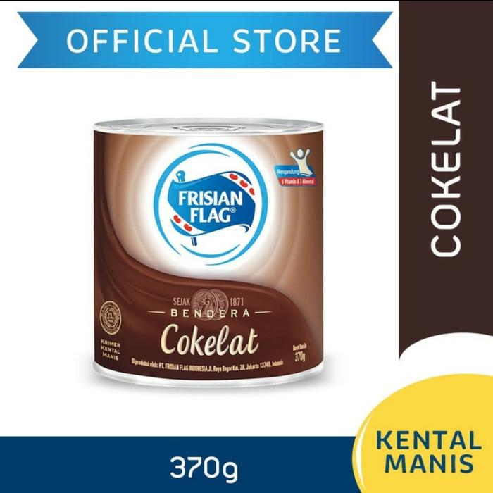 Gambar susu bendera kaleng coklat frisian 370g dari Toko Andri Sunter undefined Tokopedia