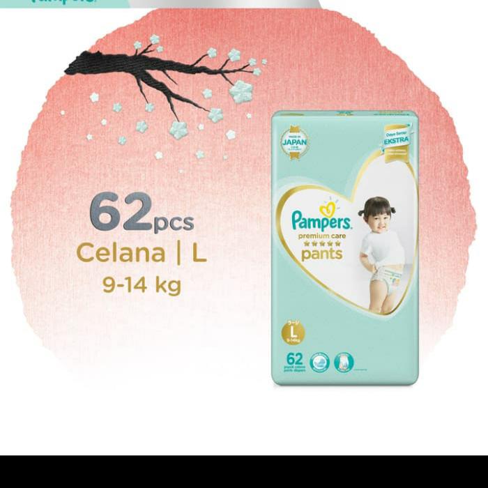 Jual Pampers Premium Care Pants L 62 Kota Tangerang Selatan