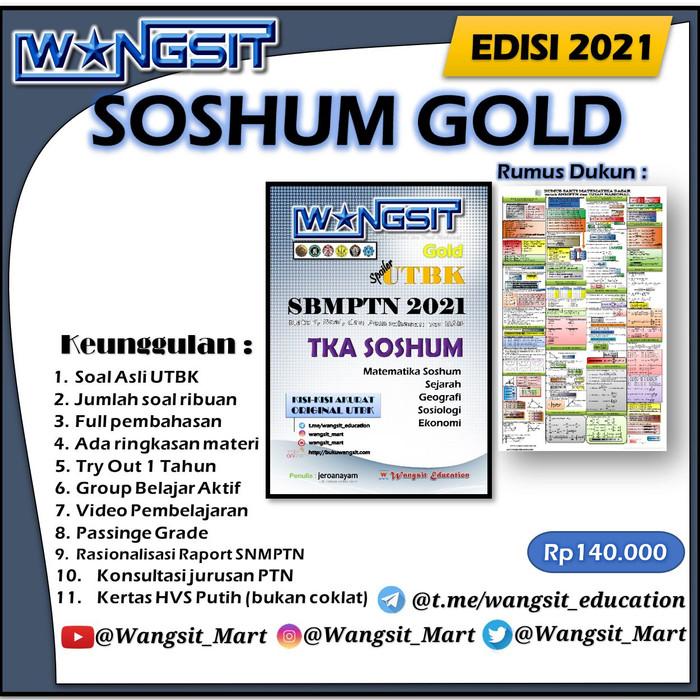 Jual Soshum Gold Buku Wangsit Sbmptn 2021 Utbk 2021 Kota Serang Buku Wangsit Tokopedia