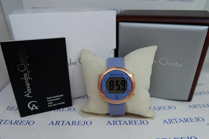 Gambar JAM TANGAN WANITA ALEXANDER CRISTIE AC 9337 RUBBER SOFT BIRU ORIGINAL dari Artarejo2022 undefined Tokopedia