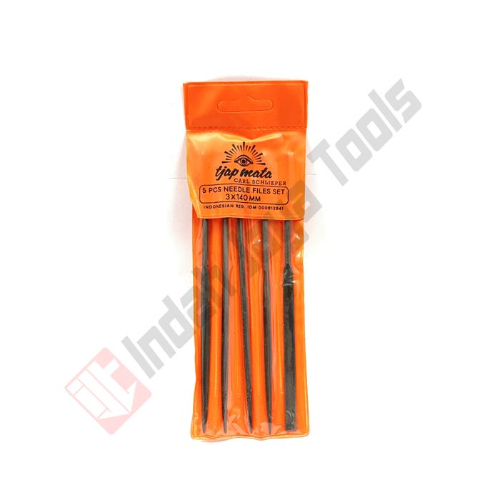 Gambar TJAP MATA Kikir Besi Set Mini 5 Pcs - Kikir Sumpit Instrumen Jarum - 3 x 140 mm dari Indah Jaya Tools undefined Tokopedia