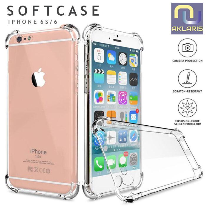 Case iPHONE 6/ 6S Anti Shock 6/ 6s Plus Soft case Transparent dan  6s di Ak Laris Tokopedia