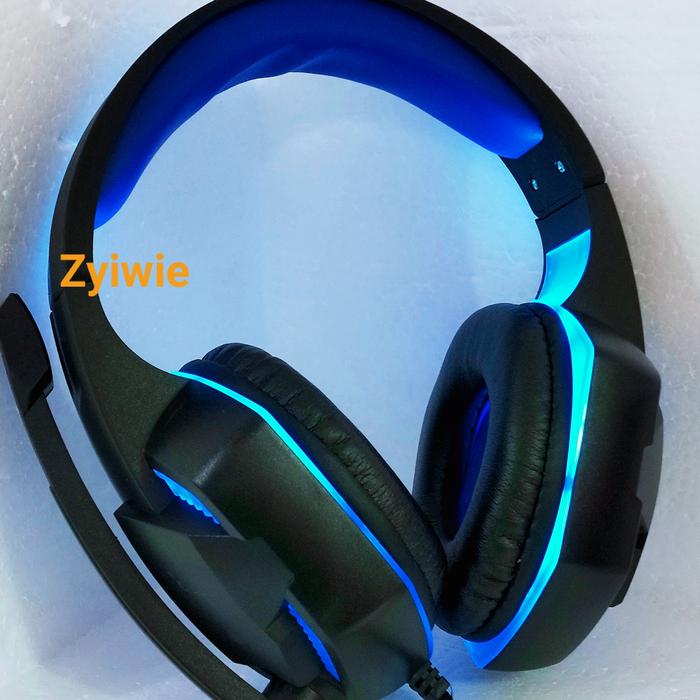 Gambar Headphone Gaming LED Light H7 / Headset Stereo Gaming + Microphone /HP - Biru dari Melv Com undefined Tokopedia