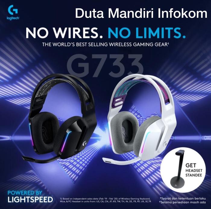 Promo Logitech G733 Lightspeed Wireless RGB Surround Gaming