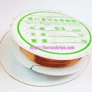 Gambar kawat asesoris dari tembaga warna silver 0,3 mm - tembaga dari Kursuskriya undefined Tokopedia