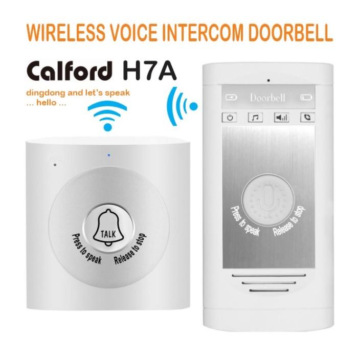 Gambar DOORBELL & INTERCOM WIRELESS 2 Way VoiceTalk Long Range - CALFORD H7A - Putih dari SG Elektronik undefined Tokopedia